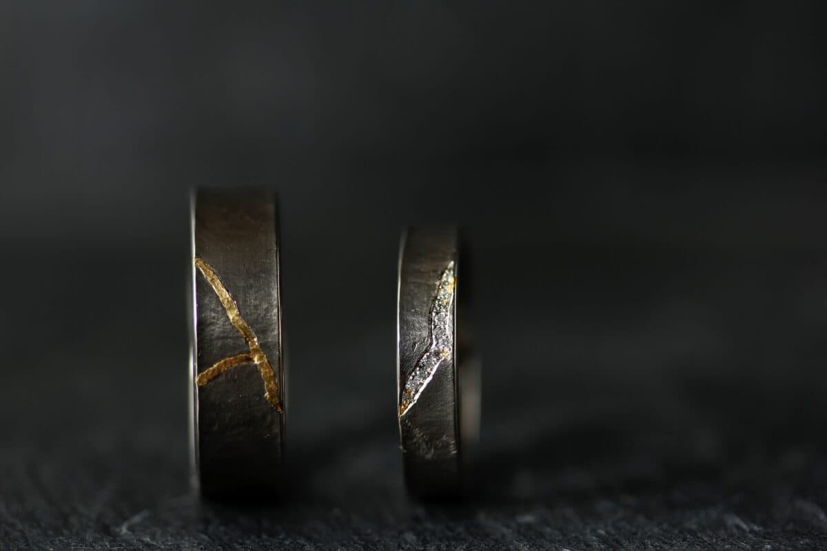 Alliances "Kintsugi". - bijoutier joaillier créateur Valenciennes