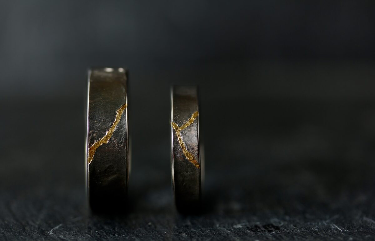Alliances "Kintsugi". - bijoutier joaillier créateur Valenciennes