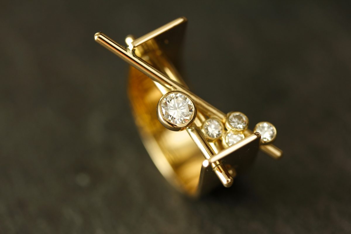 Bague "Mikado". - bijoutier joaillier créateur Valenciennes
